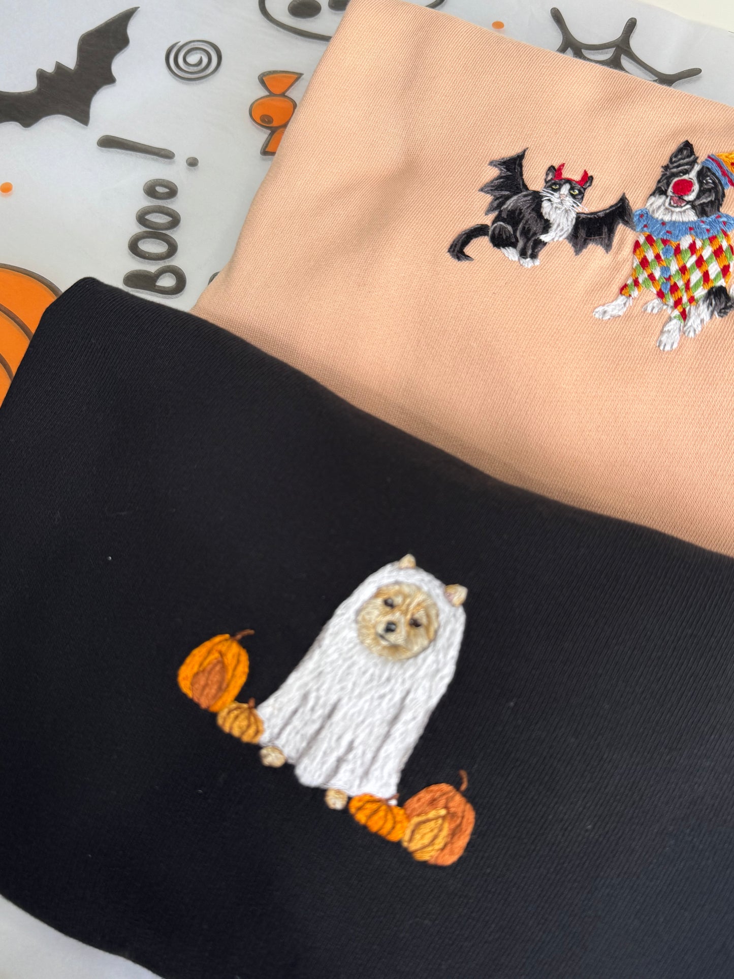 Kids Halloween Pet Portrait Jumper
