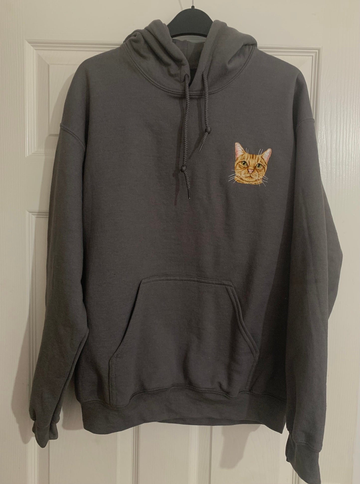 Hand Embroidered Pet Portrait Hoodie