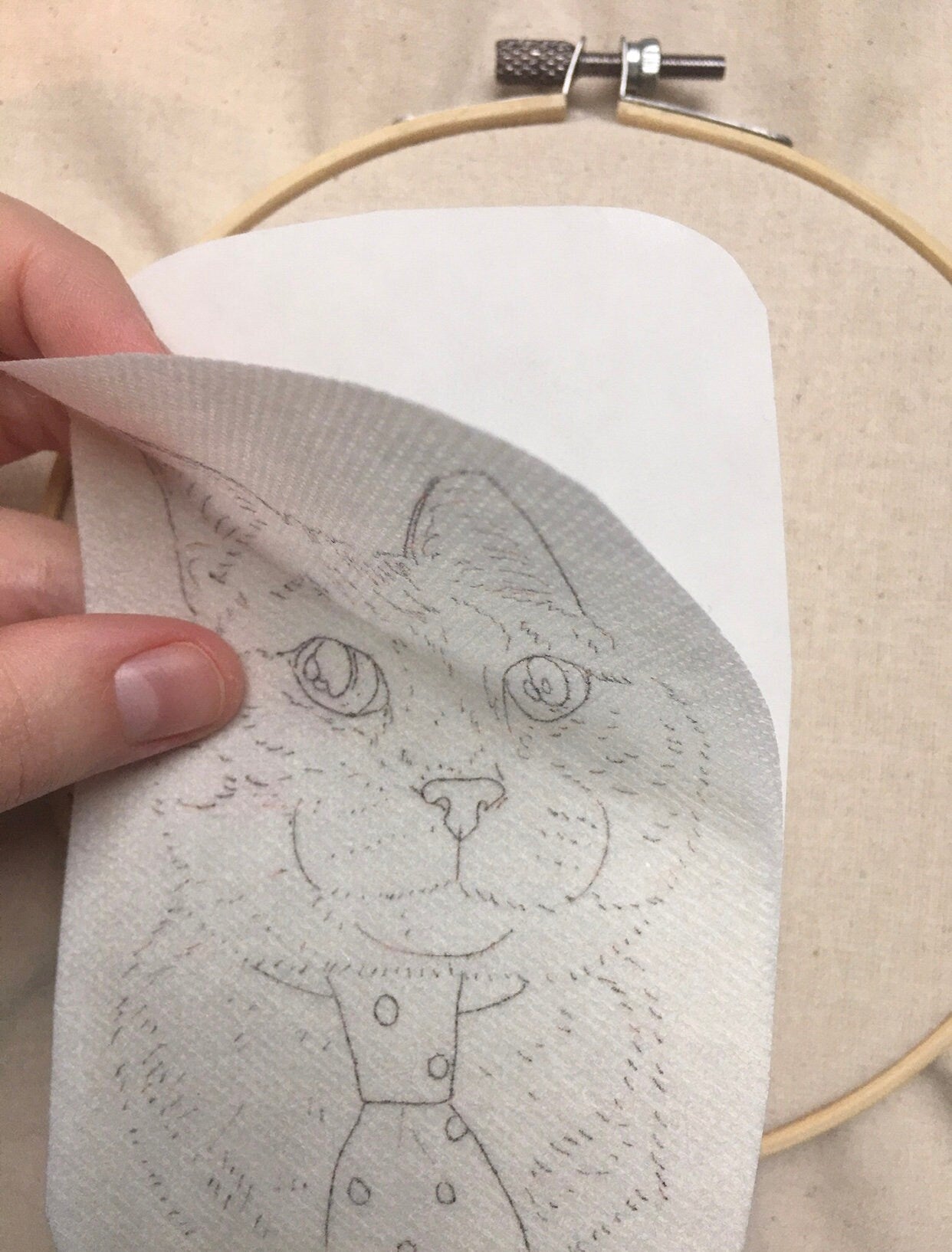 Personalised Pet Portrait Hand Embroidery Kit