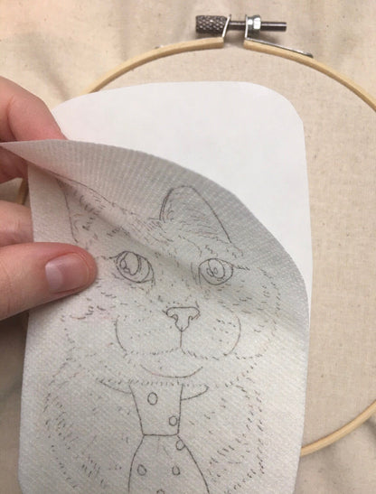 Personalised Pet Portrait Hand Embroidery Kit