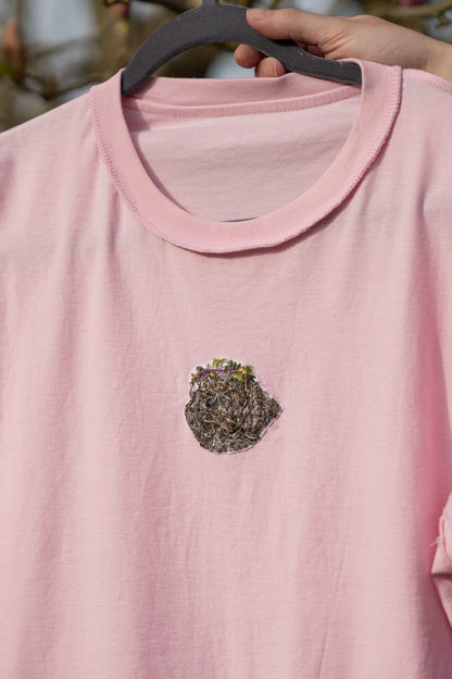 Flower Crown Pet Portrait T-shirt