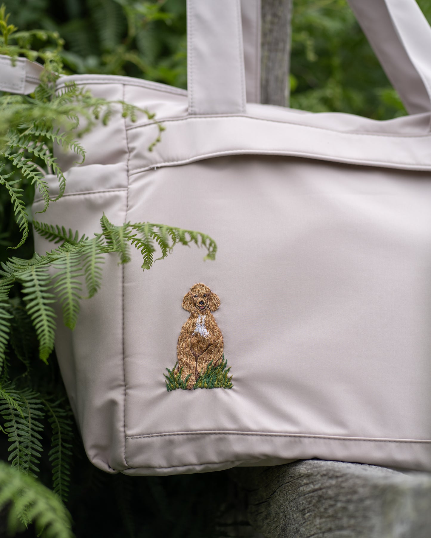 Oversized Tote Pet Portrait Bag