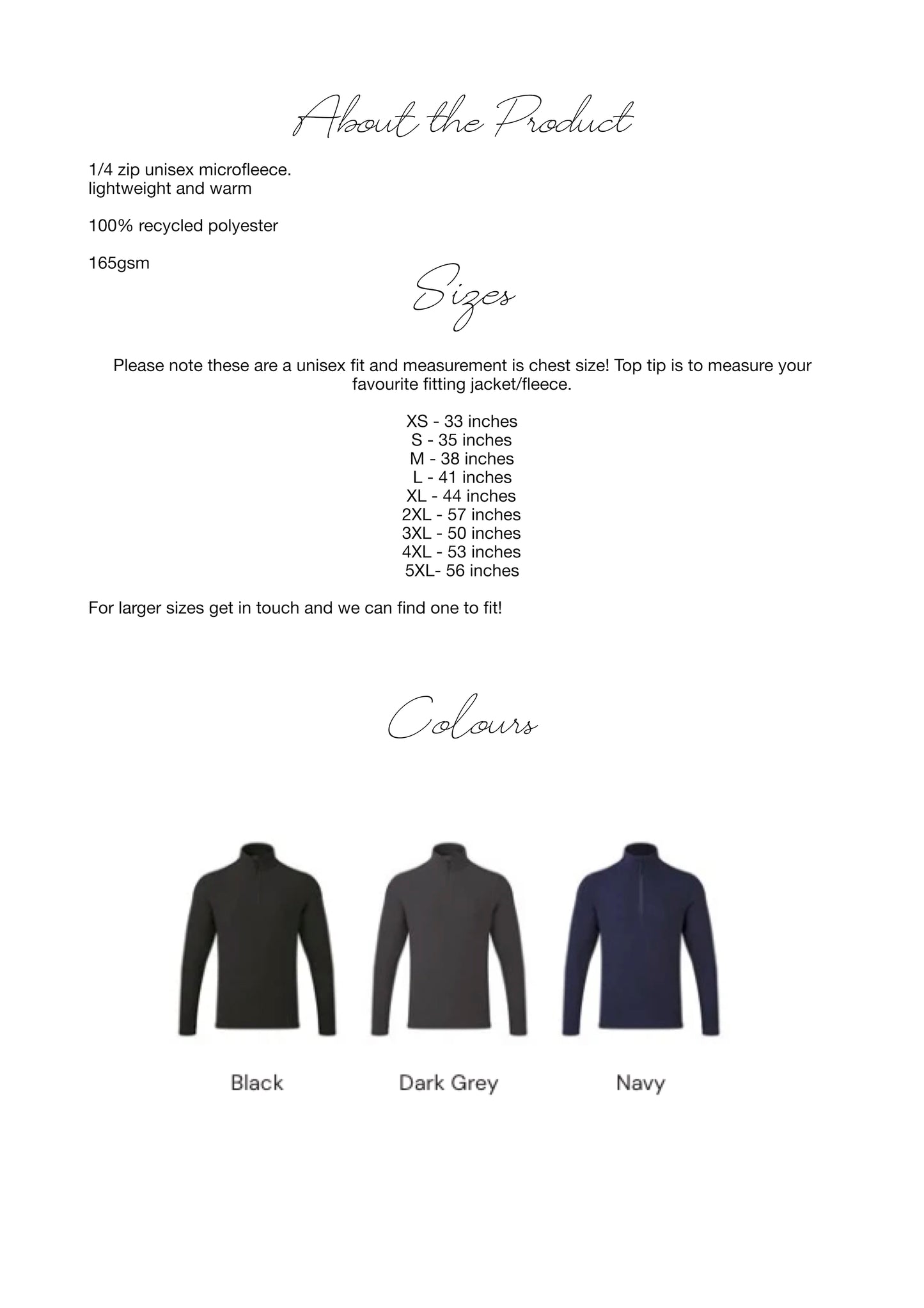 Hand Embroidered Pet Portrait 1/4 Zip Fleece