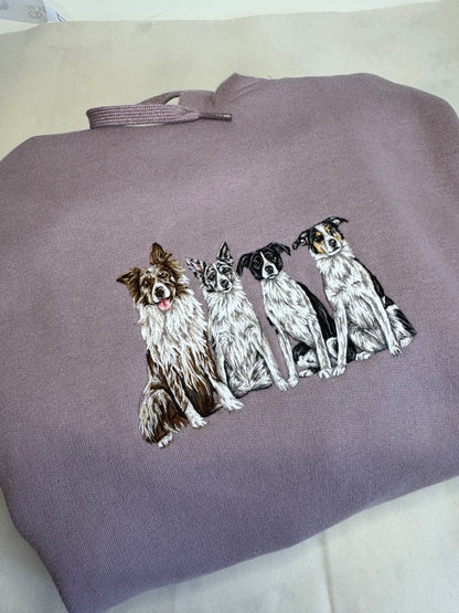 Full Body Pet Portrait Sweater or Hoodie