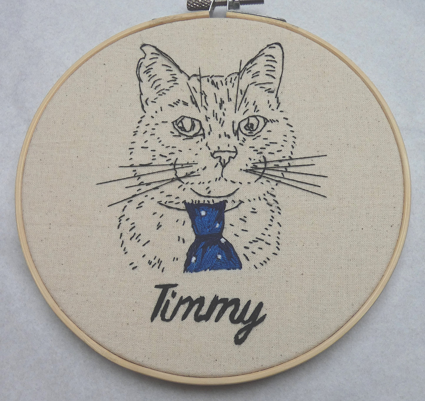 Personalised Pet Portrait Hand Embroidery Kit