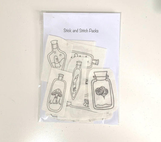 Potion Stick and Stitch Pack: Water Soluble Embroidery Designs