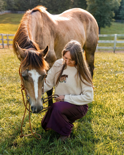 Wreath Pet Portrait Knitted Jumper