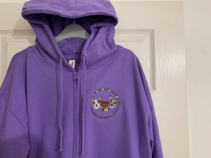 Pet Portrait Zip Up Hoodie