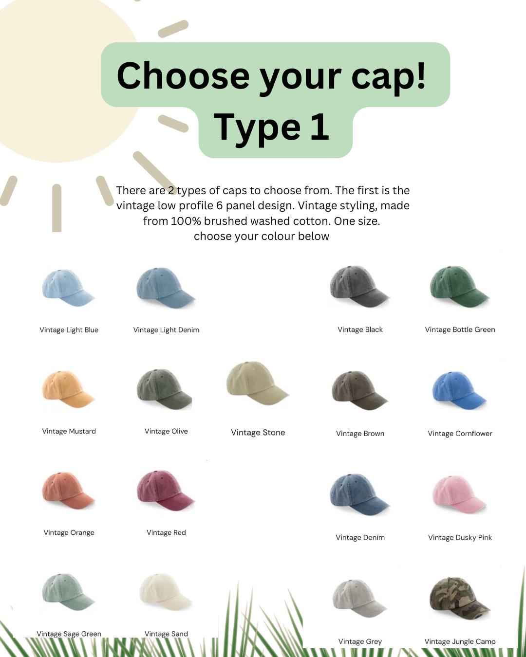 Hand Embroidered Pet Portrait Cap