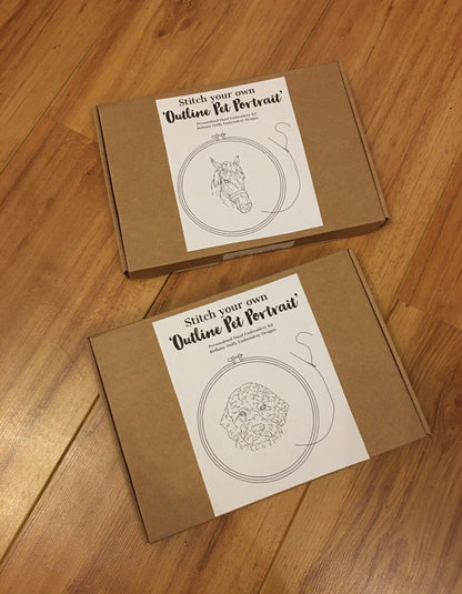 Personalised Pet Portrait Hand Embroidery Kit
