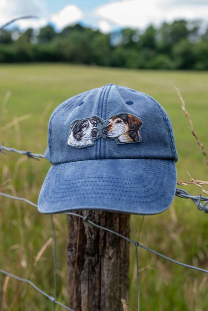 Hand Embroidered Pet Portrait Cap