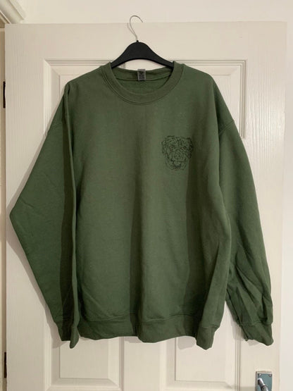 Hand Embroidered Outline Pet Portrait Sweatshirt