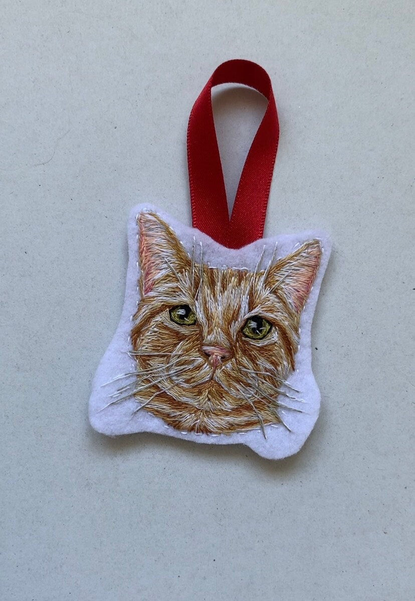 Pet Portrait Felt Bauble