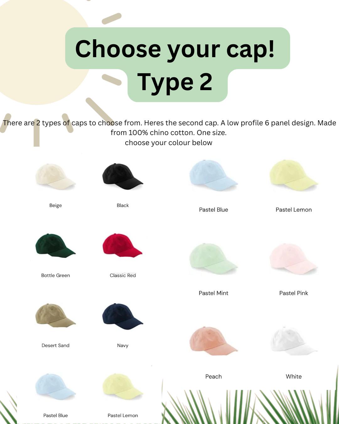 Hand Embroidered Pet Portrait Cap