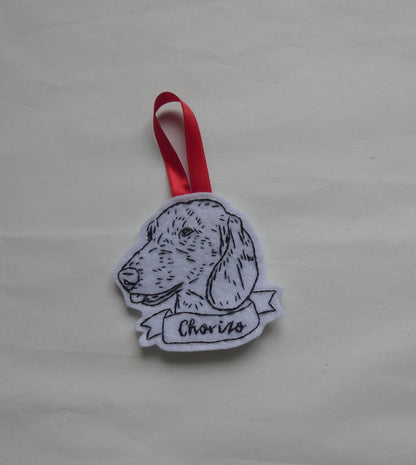 Outline Pet Portrait Bauble