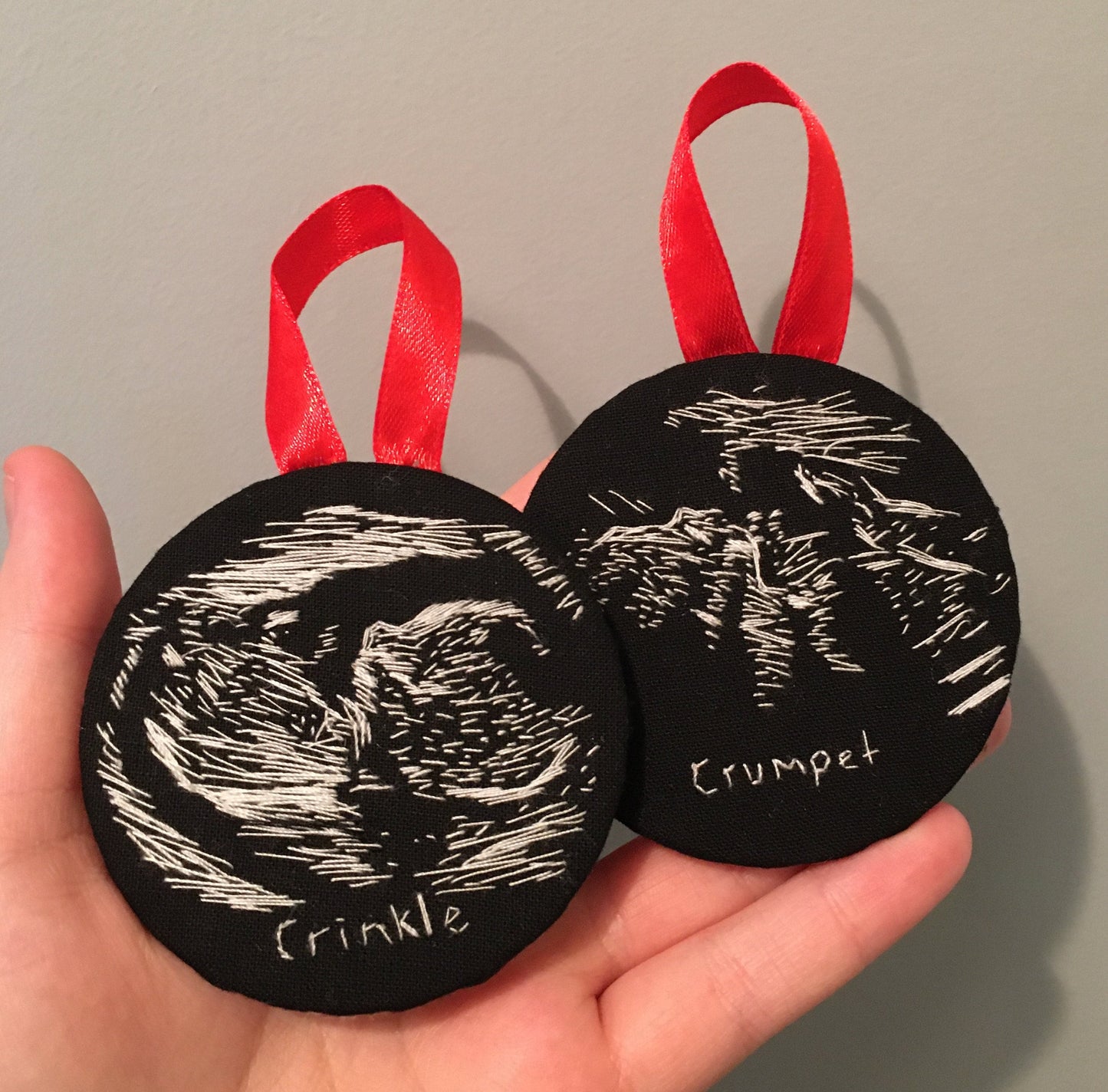 Hand Embroidered Ultrasound Bauble
