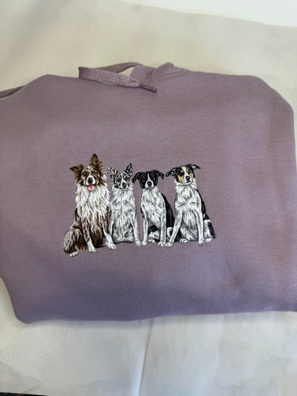 Full Body Pet Portrait Sweater or Hoodie