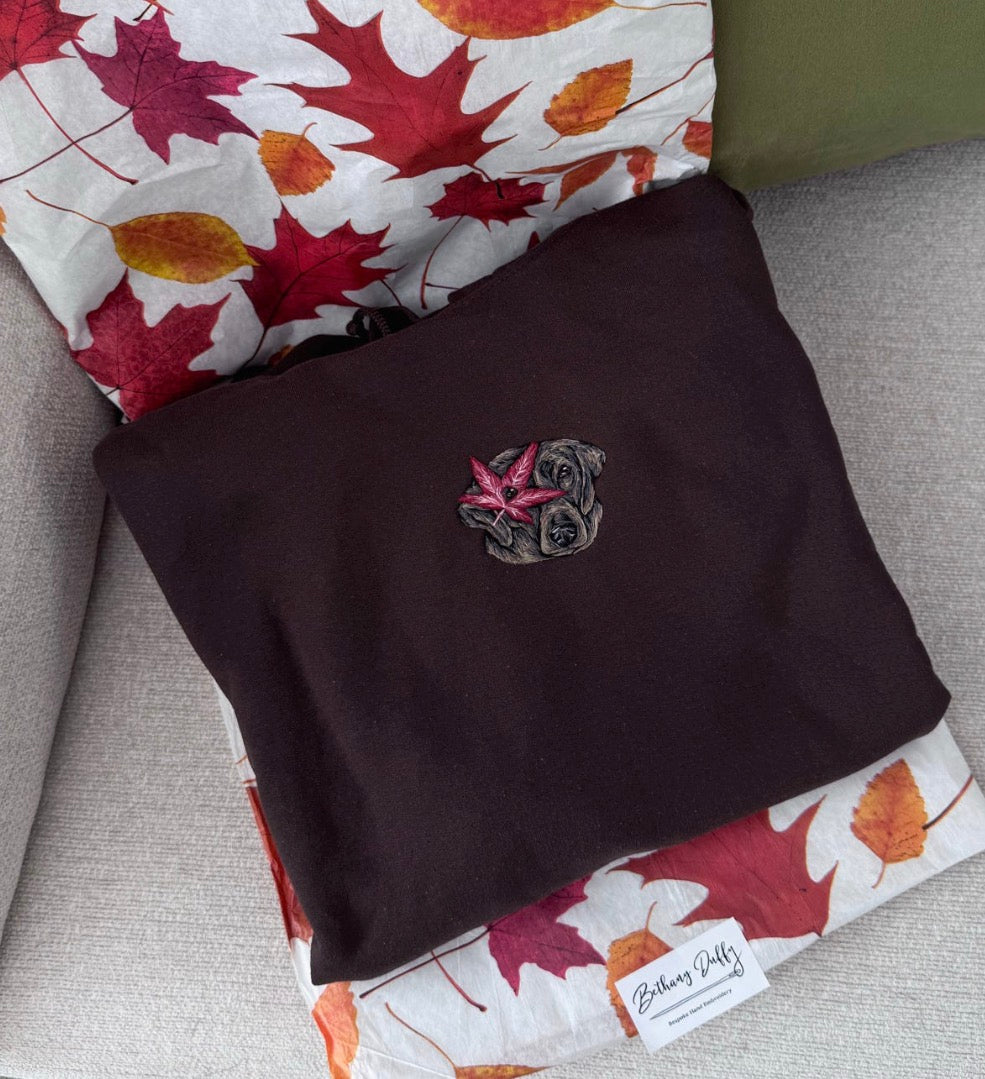 Autumn Leaf Pet Portrait Hoodie