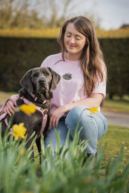Flower Crown Pet Portrait T-shirt