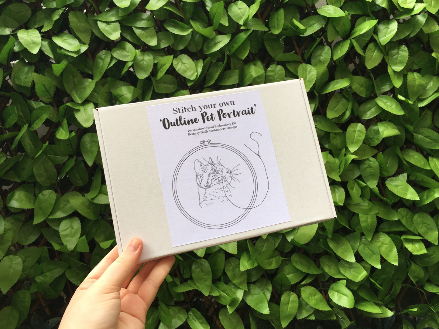 Personalised Pet Portrait Hand Embroidery Kit