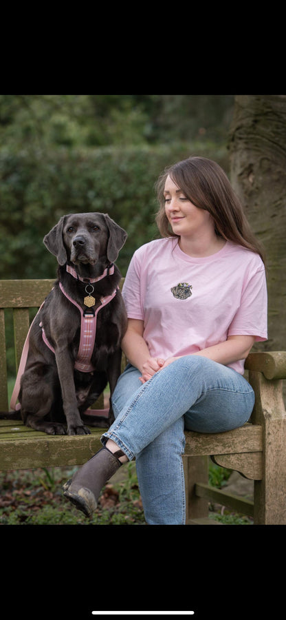 Flower Crown Pet Portrait T-shirt