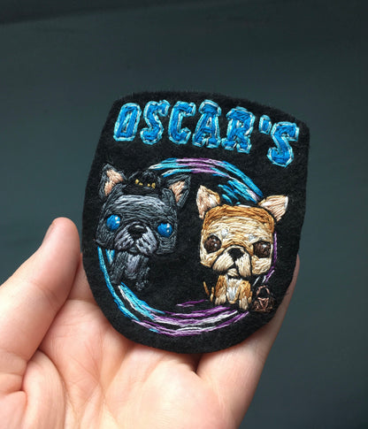 Hand Embroidered Pet Portrait Sew on Patch