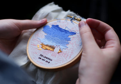 Hand Embroidered Landscape