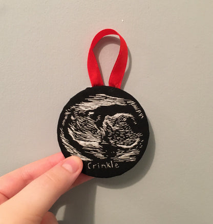 Hand Embroidered Ultrasound Bauble