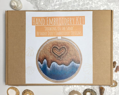 Hand Embroidery 'Drawing in the Sand' Kit