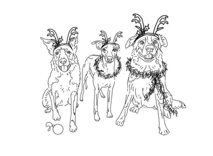 'Christmas Decorations' Pet Portrait Sweater