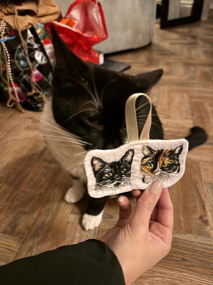 Pet Portrait Felt Bauble