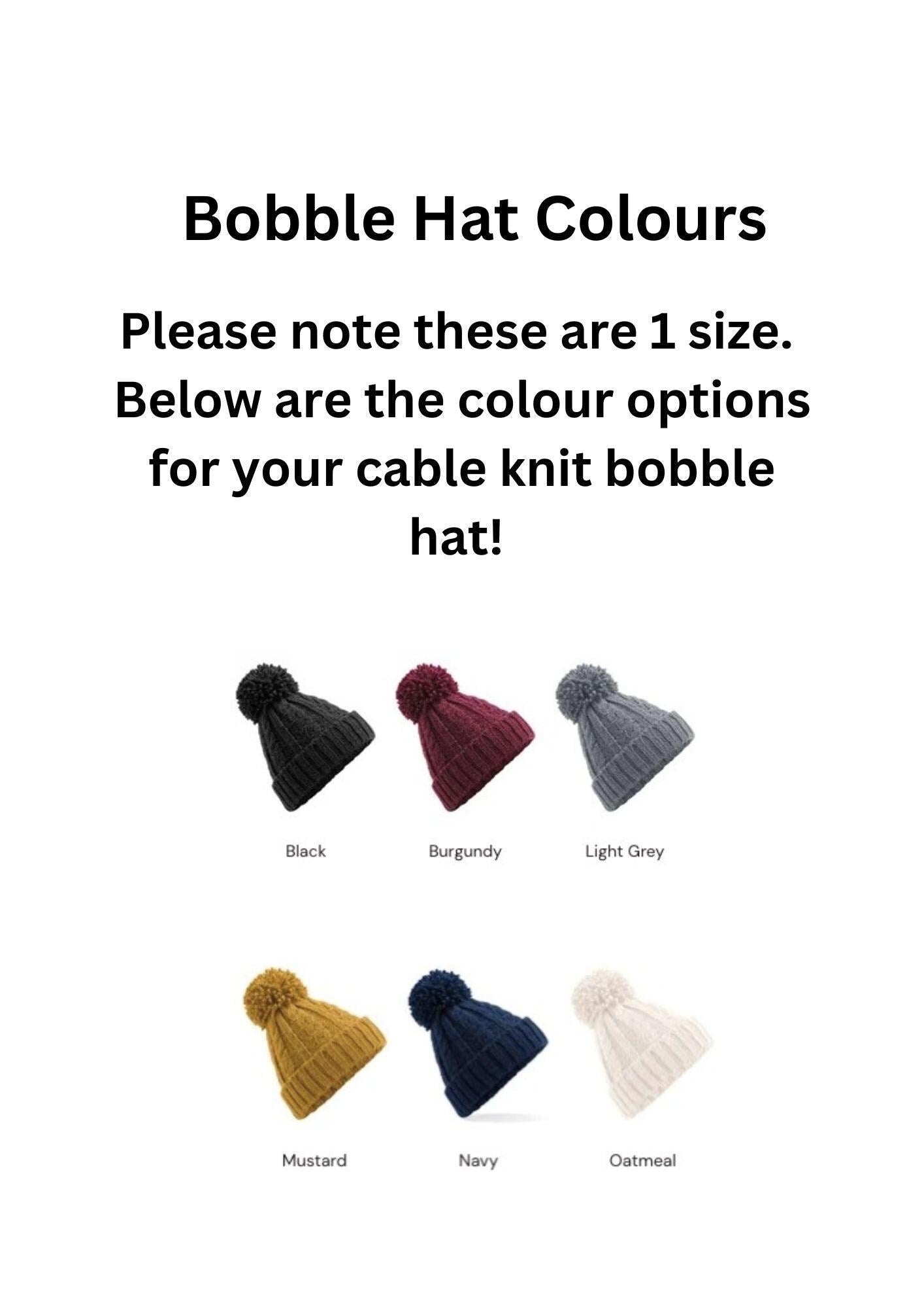 Hand Embroidered Pet Portrait Bobble Hat
