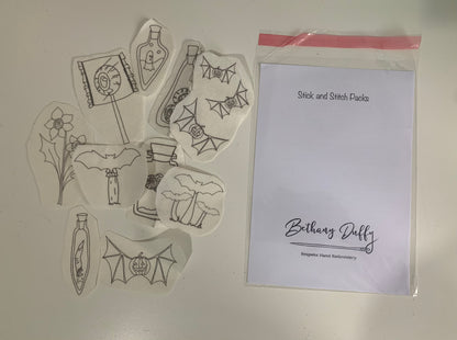 Spooky Stick and Stitch Pack: Halloween Embroidery Designs