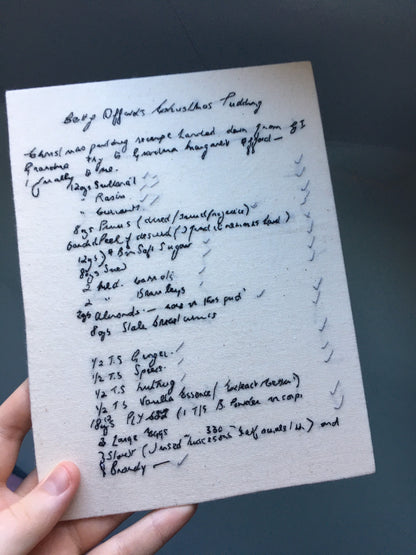 Hand Embroidered Handwriting Replica